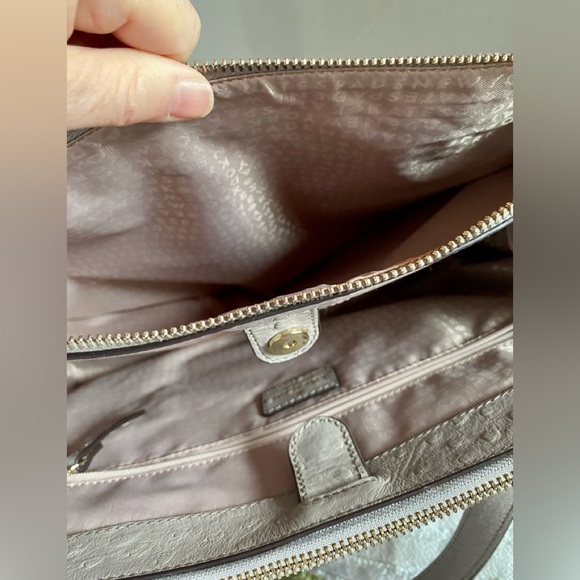 ♠️Kate Spade Bristol Drive Ostrich Loden Satchel Bag♠️  NWOT - with COA - Picture 5 of 13